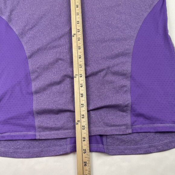 Champion C9 Athletic 1/4 Zip Pullover Top Women's L Poly Stretch Lavender Active - Picture 4 of 8
